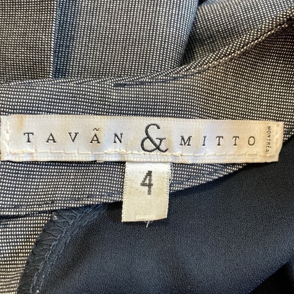 TAVAN & Mitto Grey and Black Pencil Sleeveless Couture Dress​​​​​ - Picture 16 of 16